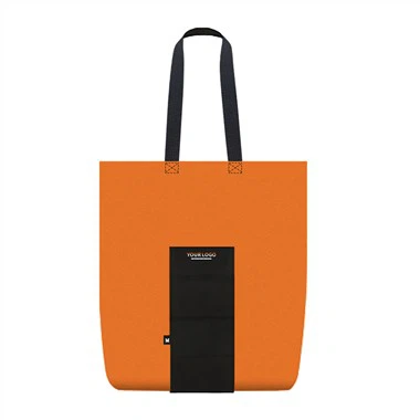 Grand sac fourre-tout orange