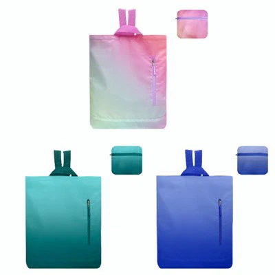 Ventes d'usine du dernier sac à dos pliant de couleur dégradée